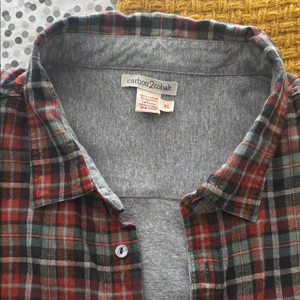 Carbon2Cobalt long sleeve tshirt lined flannel